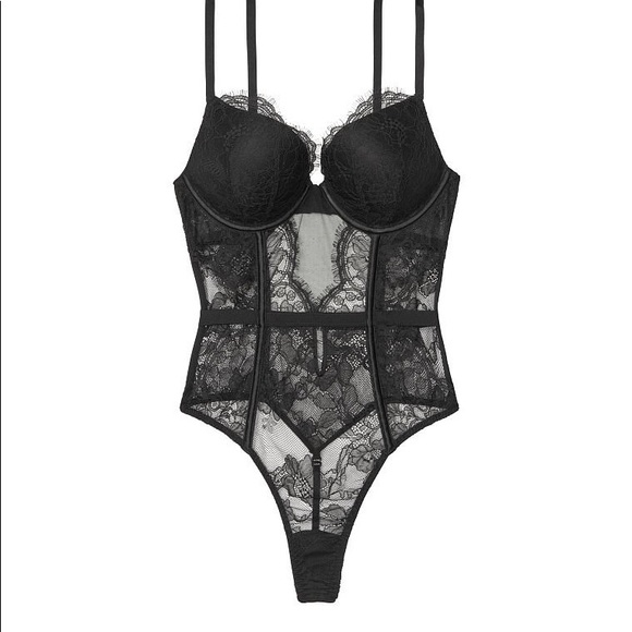 VS Black Lace Teddy - Picture 4 of 8